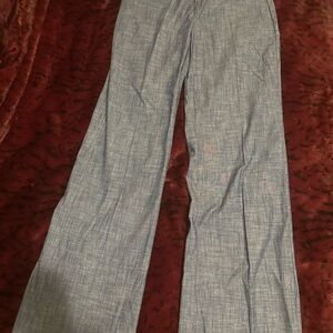 Stylish Blue Wide-Leg Pants